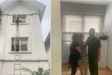 Mâu thuẫn với gia đình, cháu bé 14 tuổi định trèo ra ban công căn biệt thự 3 tầng