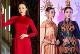 Tô Diệp Hà yêu kiều áo dài đỏ, hoa hậu Phương Oanh, Yến Nhi hóa 'nàng thơ'