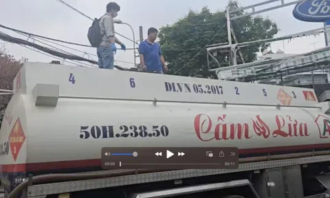 Hình ảnh Công an TPHCM niêm phong bên trong "tập đoàn" xăng giả
