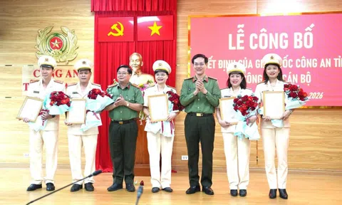 Công an tỉnh Gia Lai công bố các quyết định về công tác cán bộ