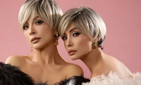 Hai chị em người mẫu Việt giống nhau như giọt nước lại gây sốt