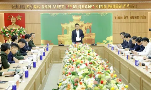 Công bố Quyết định kiểm tra, giám sát đối với Ban Thường vụ Tỉnh ủy Hưng Yên