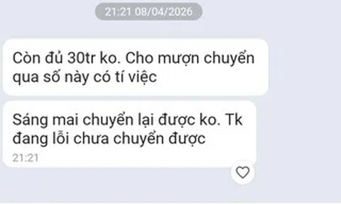 Zalo một giám đốc sở ở Cà Mau bị hack, nhắn tin mượn tiền nhiều người