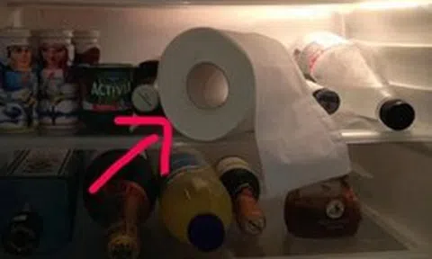 Không phải mê tín, giờ mới biết vì sao nhiều nhà để 1 cuộn giấy vệ sinh trong tủ lạnh
