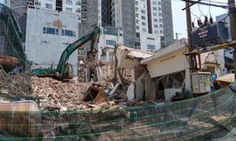 Công an vào cuộc vụ tháo dỡ công trình làm sập nhà dân ở trung tâm Đà Nẵng