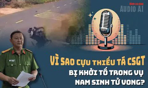 Audio: Phó Giám đốc Công an Đắk Lắk nói lý do khởi tố cựu thiếu tá CSGT trong vụ nam sinh tử vong