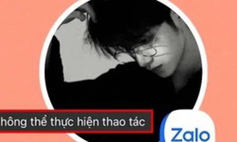 Zalo chặn chụp màn hình ảnh đại diện