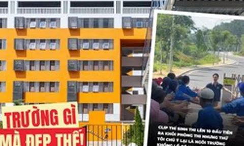 Một trường THPT bất ngờ gây bão MXH trong kỳ thi lớp 10 năm nay, nhiều người xem ảnh ngỡ ngàng: Sao mà "hoành tráng" thế này!