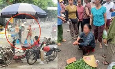 Phẫn nộ clip chủ cửa hàng hải sản dùng vòi xịt tăng áp phun nước vào mặt bà bán rau: Công an vào cuộc xác minh