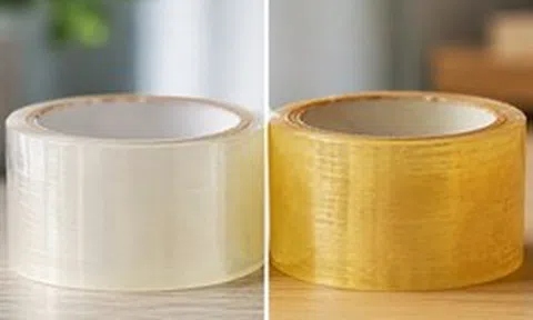 Vì sao băng dính trong suốt để lâu lại ngả vàng?