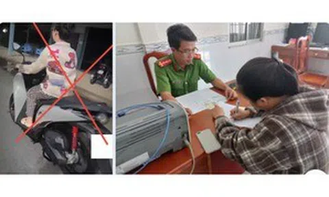 Tự đăng clip vi phạm giao thông lên Facebook, người phụ nữ bị công an mời làm việc