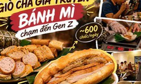 Cặp đôi genZ bán 600 bánh mì, 1.000 bánh dày nhờ làm mới thương hiệu giò chả thời Pháp thuộc