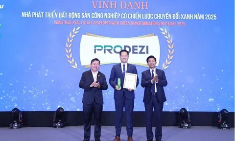 Prodezi nhận danh hiệu “Nhà phát triển bất động sản công nghiệp có chiến lược chuyển đổi xanh năm 2025”