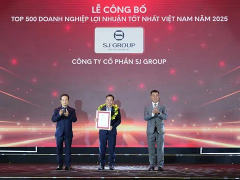 SJ Group được vinh danh trong Top 500 Doanh nghiệp lợi nhuận tốt nhất Việt Nam năm 2025