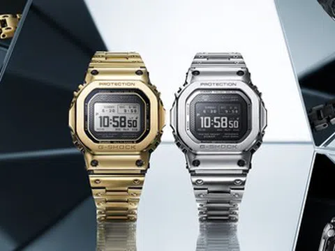 Casio ra mắt dòng G-SHOCK hoàn toàn bằng kim loại với màn hình MIP LCD giúp tăng khả năng hiển thị