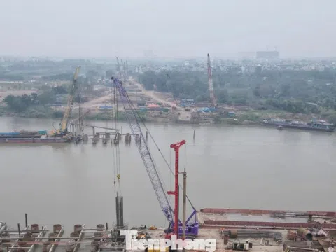 Cầu Trần Hưng Đạo gần 16.000 tỷ đồng thi công xuyên Tết, phấn đấu hoàn thành hạng mục cọc khoan nhồi