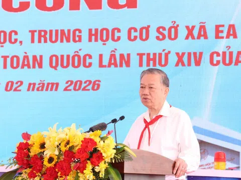 Tổng Bí thư Tô Lâm dự lễ khởi công Trường Phổ thông nội trú tại Đắk Lắk