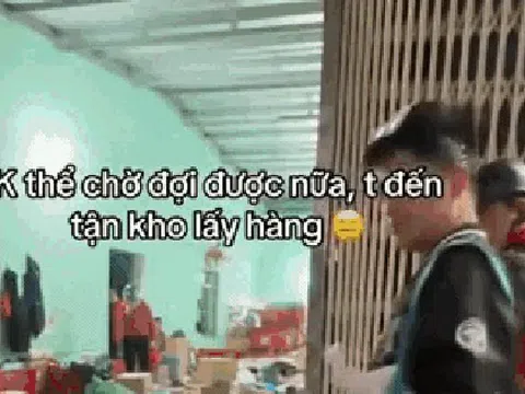 Chờ mòn cổ không thấy shipper, dân tình kéo nhau ra tận kho hàng "giải cứu" đồ Tết