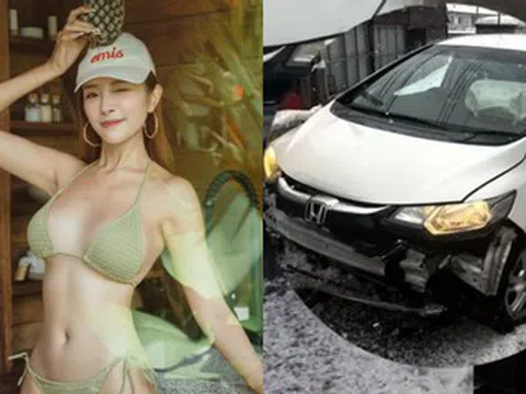 Nữ diễn viên 28 tuổi suýt mất mạng vì tai nạn, xe hư hỏng nặng