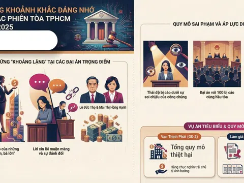 Những khoảnh khắc đáng nhớ về các phiên tòa gây chú ý trong năm 2025