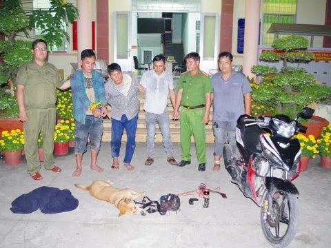 Công an truy đuổi, chặn lối thoát để bắt 2 kẻ trộm chó manh động