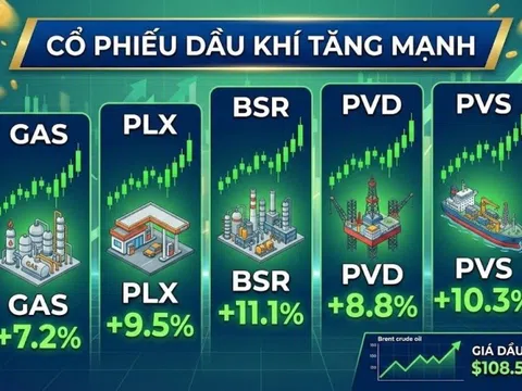 MBS: Xung đột Trung Đông, nguy cơ tại eo biển Hormuz tác động mạnh, cổ phiếu dầu khí và năng lượng nhanh chóng tăng kịch trần
