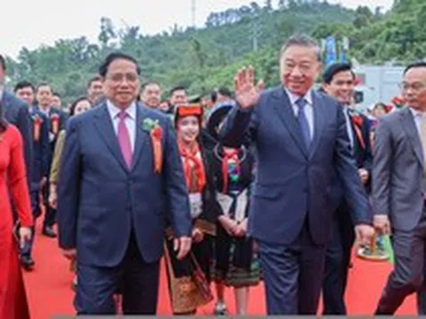 Tổng Bí thư, Thủ tướng dự lễ khởi công đồng loạt 121 trường nội trú ở biên giới