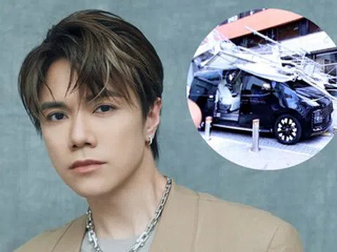 Nam ca sĩ 45 tuổi thoát nạn khi giàn giáo sập trúng xe