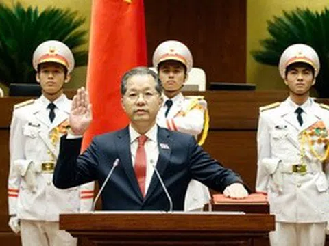 VIDEO: Chánh án Tòa án Nhân dân Tối cao Nguyễn Văn Quảng tuyên thệ nhậm chức