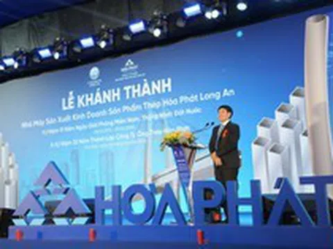 Tỷ phú Trần Đình Long khánh thành nhà máy 2.000 tỷ, sản lượng ống thép phía Nam lập kỷ lục mới