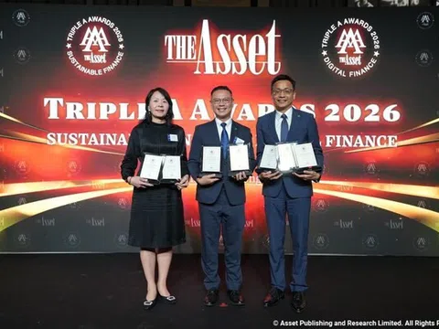 Cathay United Bank - Chi nhánh Thành phố Hồ Chí Minh đứng đầu Bảng xếp hạng các đơn vị bảo lãnh phát hành tín dụng tại Việt Nam năm 2025; giành cú đúp giải thưởng tại The Asset Triple A Awards 2026