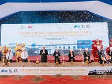 Tập đoàn Nguyên Liệu Á Châu AIG động thổ nhà máy chế biến dừa công nghệ hàng đầu thế giới