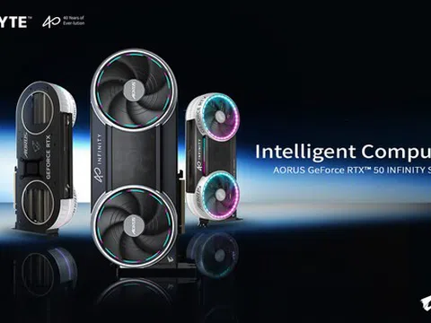GIGABYTE ra mắt dòng card đồ họa AORUS GeForce RTX™ 50 INFINITY Series nhân dịp kỷ niệm 40 năm thành lập tại COMPUTEX 2026