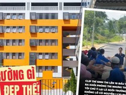 Một trường THPT bất ngờ gây bão MXH trong kỳ thi lớp 10 năm nay, nhiều người xem ảnh ngỡ ngàng: Sao mà "hoành tráng" thế này!