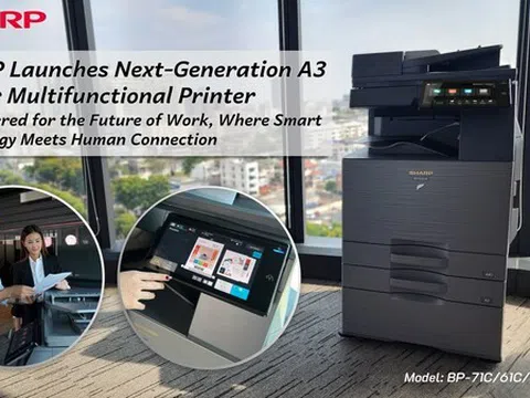 SHARP Ra Mắt Dòng Máy in Đa Chức Năng Màu A3 Thế Hệ Mới -- Hướng Đến Môi Trường Làm Việc Tương Lai Hiện Đại, Thông Minh