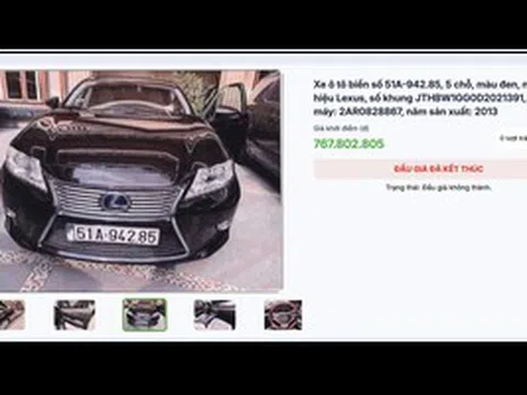 Hạ giá 2 xe sang của bà Trương Mỹ Lan để đấu giá lại