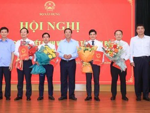 Bộ Xây dựng điều động, bổ nhiệm nhiều nhân sự