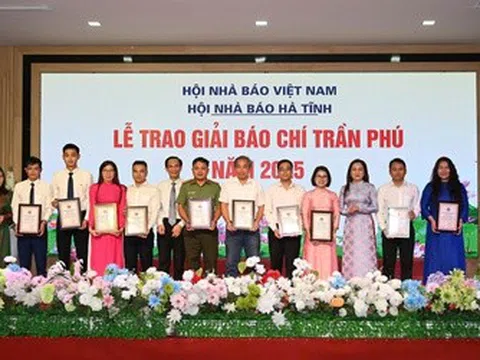 Phóng viên tạp chí Đời sống và Pháp luật đạt giải báo chí Trần Phú
