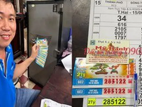 Một tài xế xe dịch vụ trúng độc đắc xổ số miền Nam