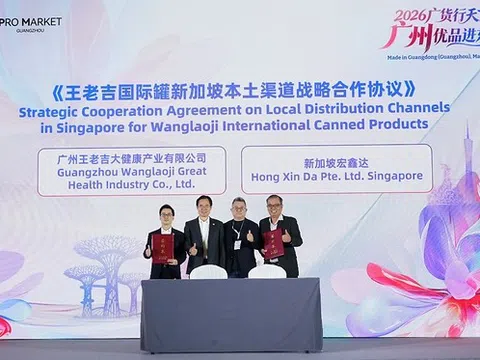 WALOVI và Hong Xin Da ký thỏa thuận chiến lược về kênh phân phối địa phương cho dòng sản phẩm lon quốc tế tại Singapore