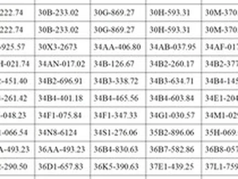 401 chủ xe có biển số sau khẩn trương nộp phạt nguội theo Nghị định 168