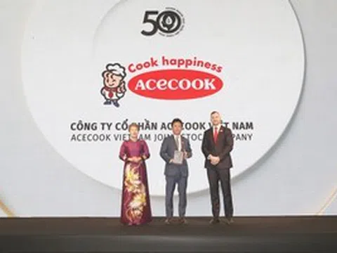 Acecook Việt Nam tiếp tục vào Top 50 Doanh nghiệp phát triển bền vững tiêu biểu Việt Nam 2026