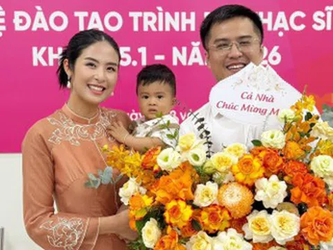 Hoa hậu Ngọc Hân khoe tin vui