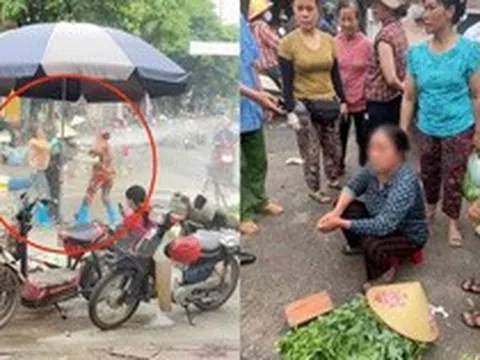 Phẫn nộ clip chủ cửa hàng hải sản dùng vòi xịt tăng áp phun nước vào mặt bà bán rau: Công an vào cuộc xác minh
