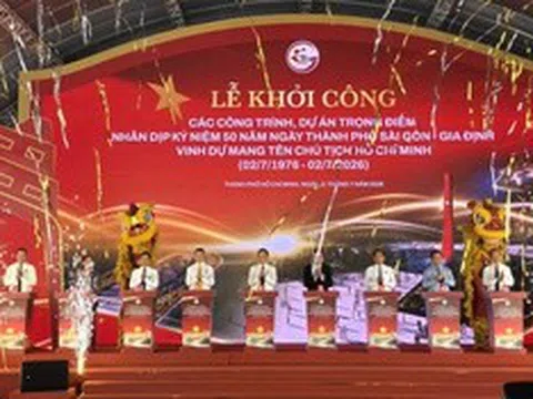 Tp. Hồ Chí Minh khởi công 8 dự án trọng điểm chào mừng 50 năm Thành phố mang tên Bác
