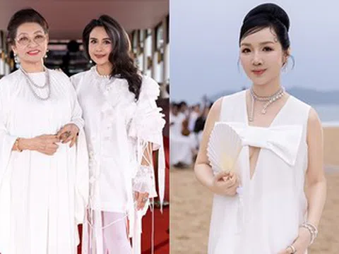 NSND Thanh Lam trẻ trung bên mẹ 83 tuổi, hoa hậu Giáng My quyến rũ