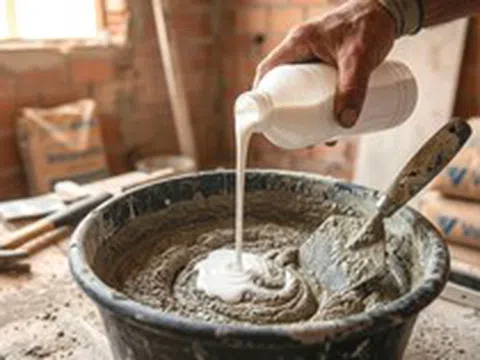 Lý do thợ xây thêm 'chất lỏng trắng' vào xi măng: Bí quyết chỉ người trong nghề mới thành thạo