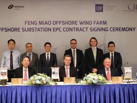 Liên danh PTSC M&C và Semco Maritime được chọn là đơn vị cung cấp trạm biến áp ngoài khơi cho dự án điện gió ngoài khơi Fengmiao tại Đài Loan