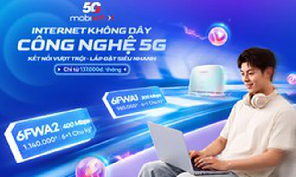 MobiWifi 5G – Giải pháp Internet thế hệ mới: Lắp đặt siêu nhanh, kết nối linh hoạt